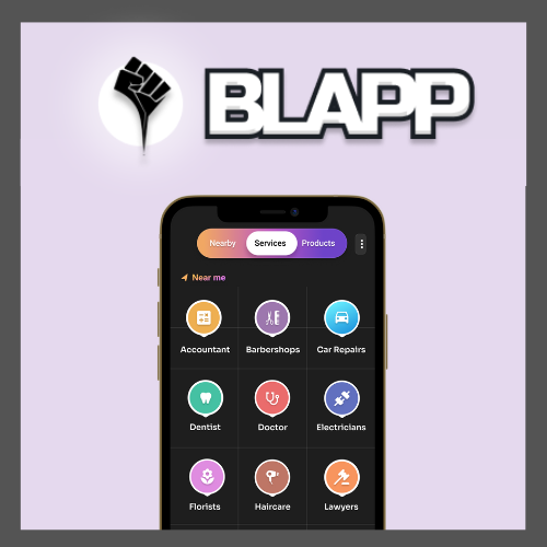 Blapp allows you to find Black-owned business in your area.